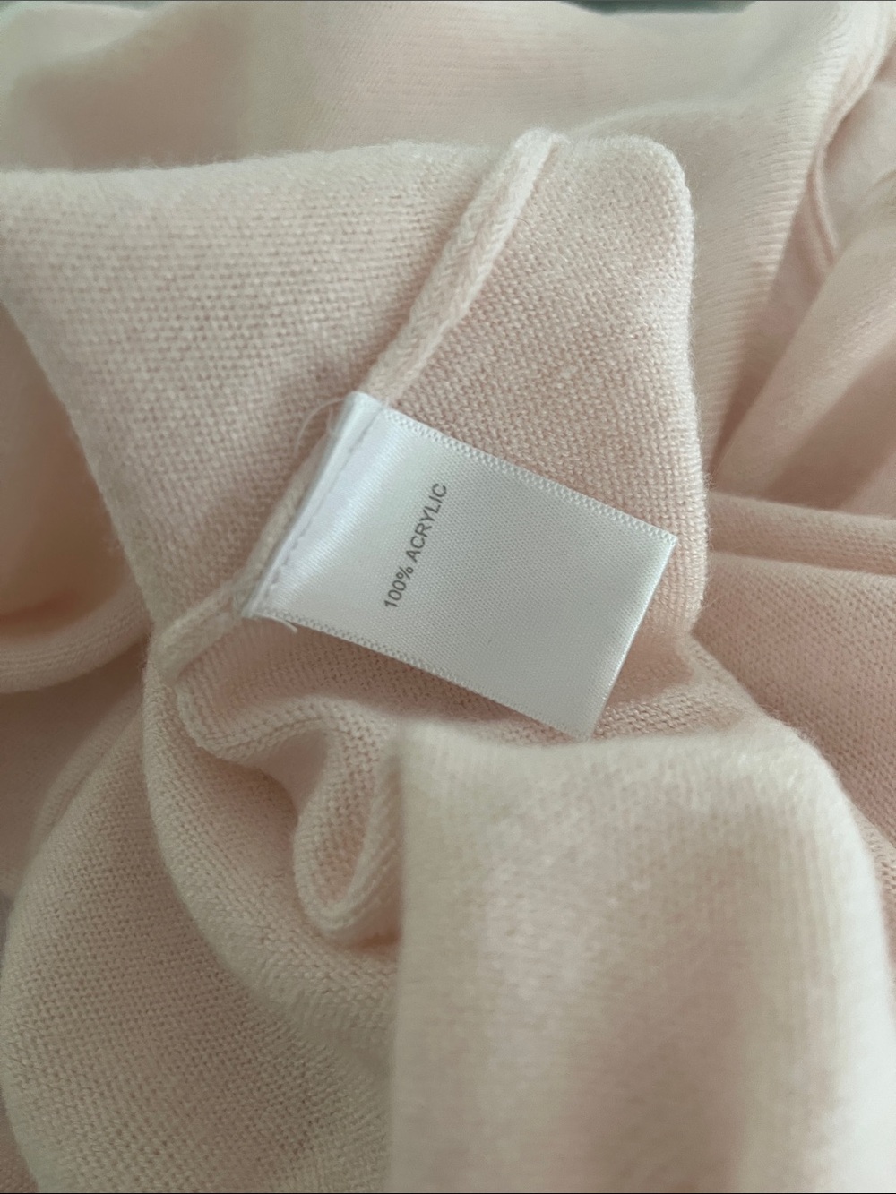 Pale Pink Marled Sweater Slouchy Oversized Size XL - Picture 8 of 8